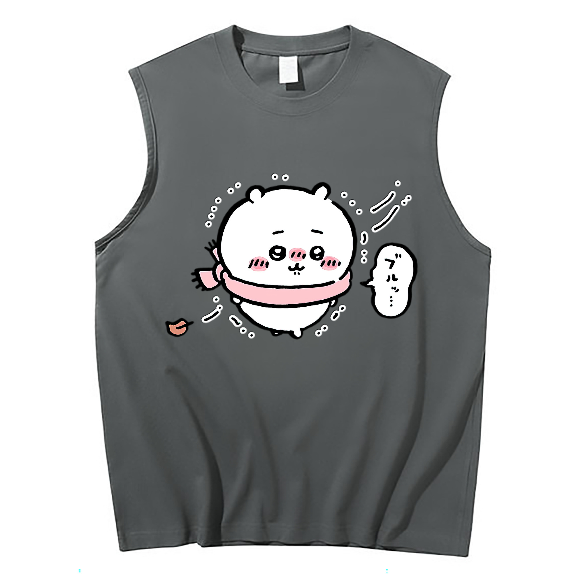 （画像用） ちいかわ ちいかわ Chii-kawa chiikawa コットン100％タンクトップ（フロントプリント）